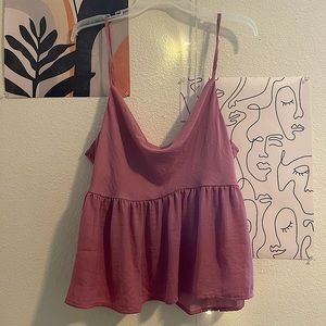 Pink American Eagle Outfitters Flow Tank
